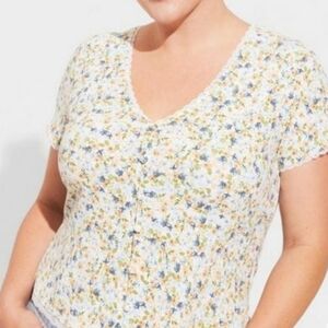 Torrid Super Soft Short Sleeve V-Neck Top